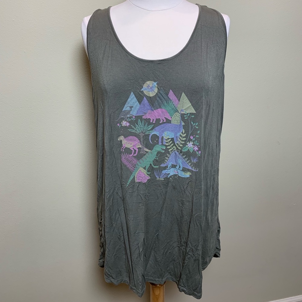 ModCloth Dinosaur print Tank